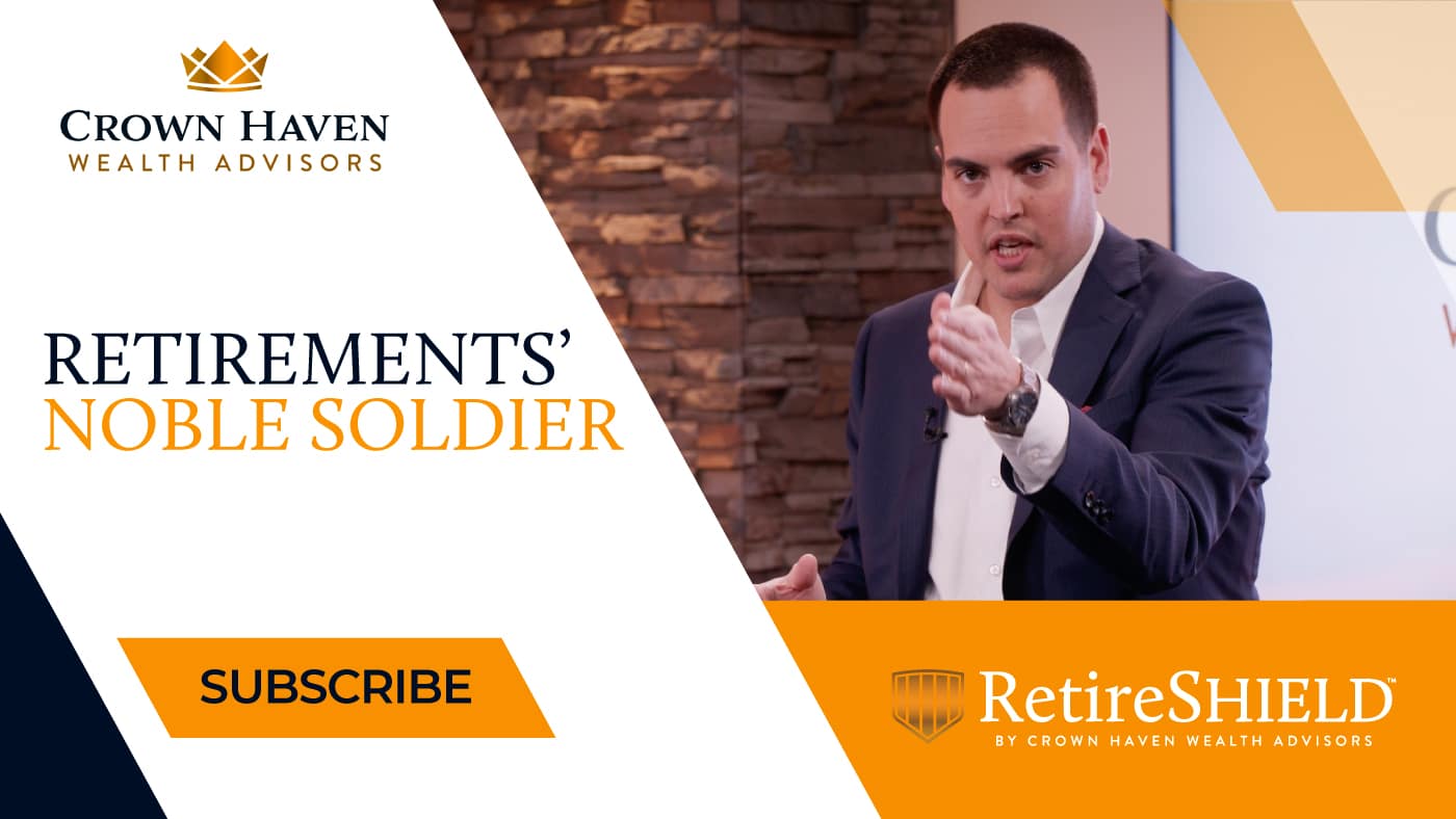 In this episode of RetireSHIELD™ TV, Casey A. Marx explains the story of the Noble Soldier and how, like the Noble Soldier, some financial advisors lack the skills, knowledge, or tools to properly guide people towards a secure retirement, Casey then discusses how RetireSHIELD™ is not bound to a select few financial tools, but has access to all of the retirement planning tools necessary for a successful retirement, and lastly Casey answers his viewers retirement questions.
